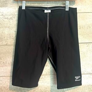 Men’s Speedo Black Endurance+ Jammers Swimsuit Shorts sz 30